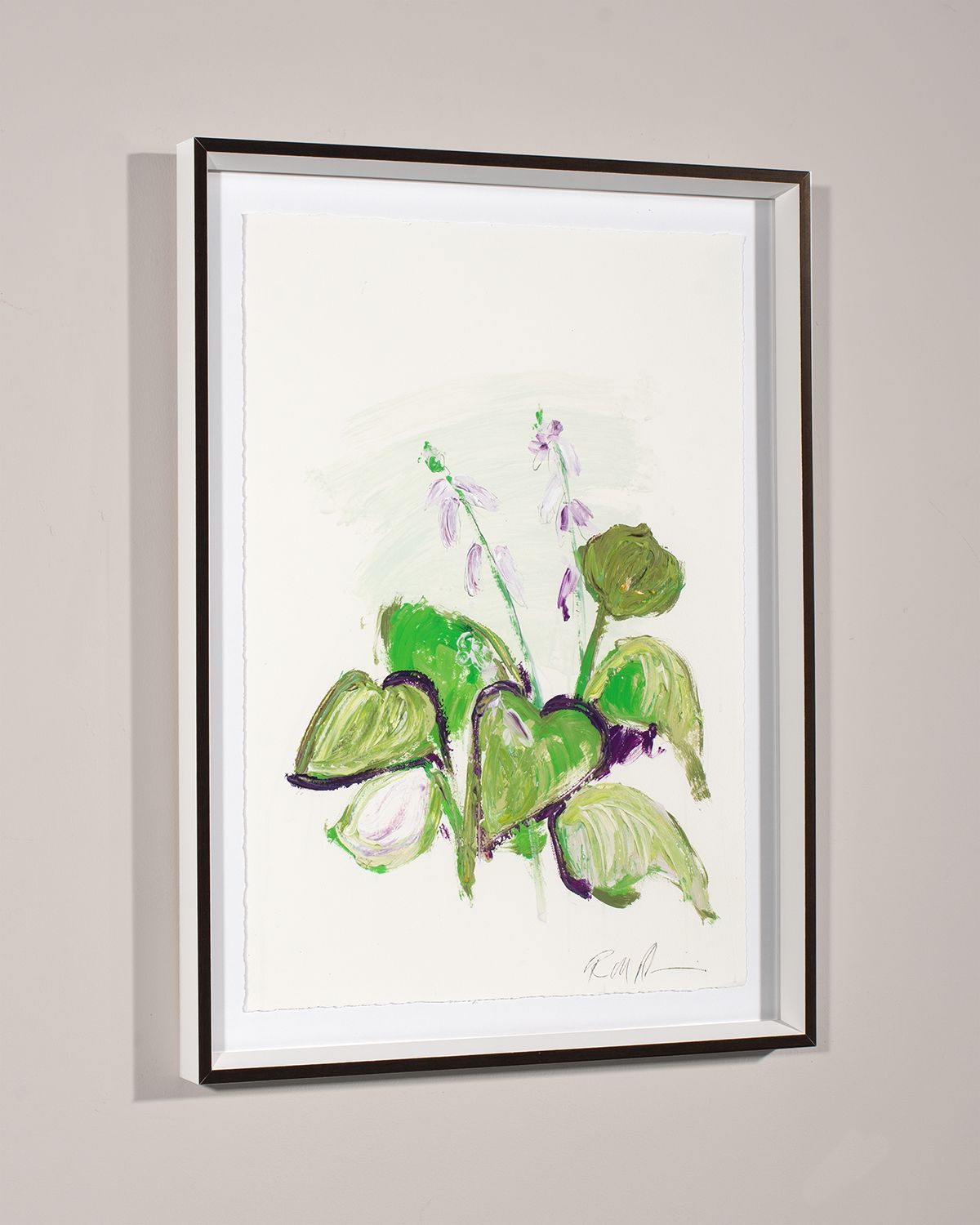 RFA Fine Art "White Glove Series - Hosta" Print Art by Robert Robinson