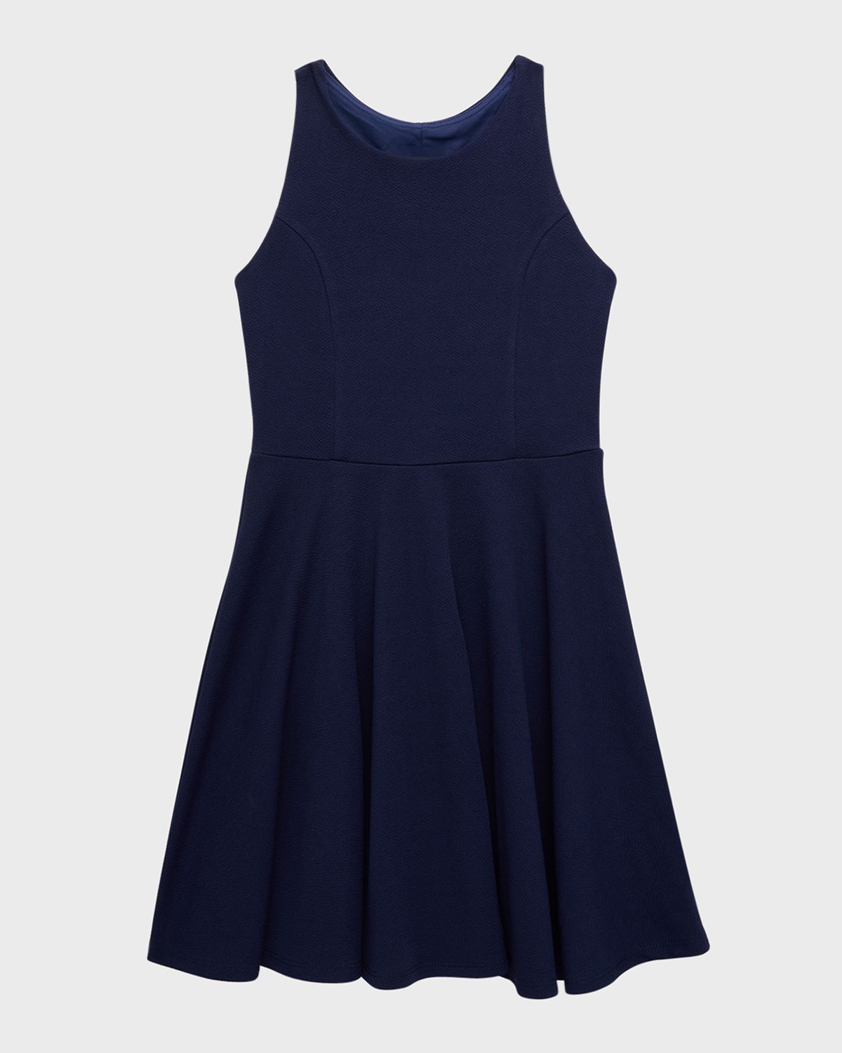 Un Deux Trois Girl 's Textured Racerback Dress, Size -20