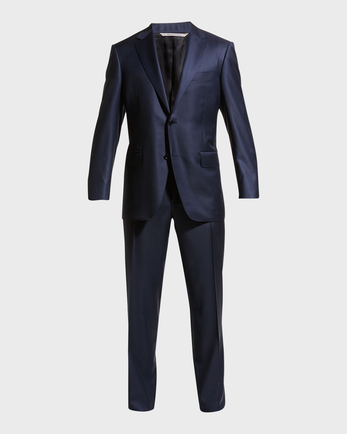 Canali Men 's Solid Wool Two-Piece Suit