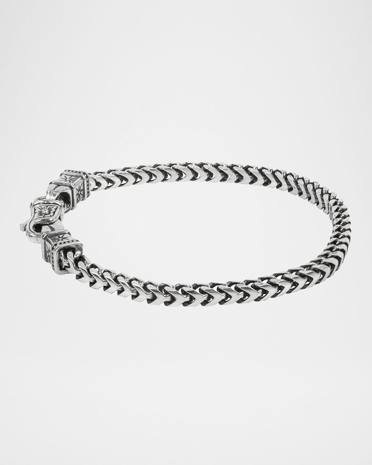 Konstantino Men 's Sterling Silver Chain Link Bracelet, Size M