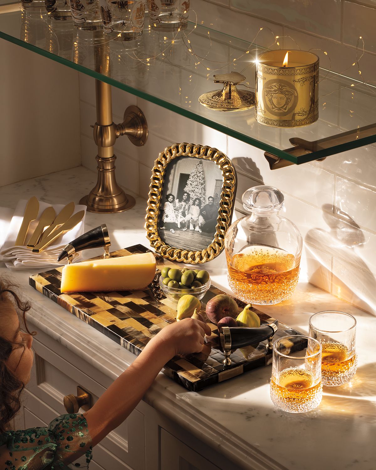 L 'Objet Gold Cuban Link Frame