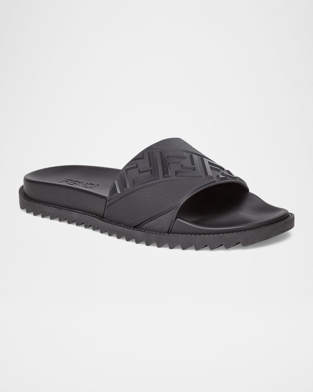 Fendi Men 's FF Logo Slide Sandals