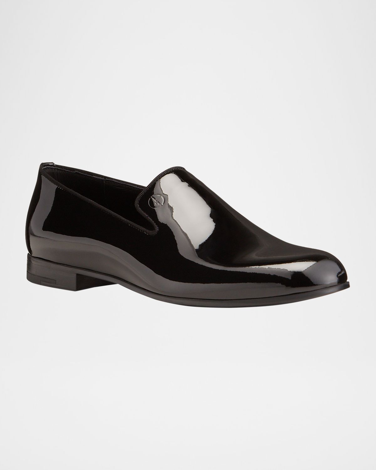 Giorgio Armani Men 's Patent Formal Slip-Ons
