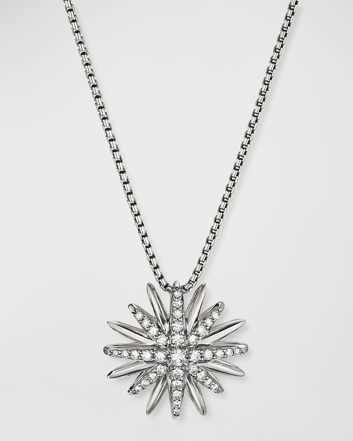 David Yurman Starburst Pendant Diamond Pave Necklace