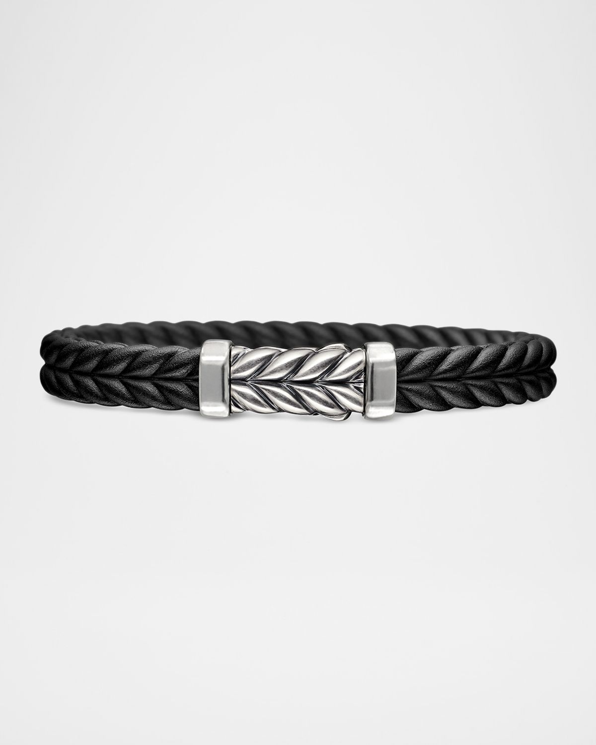 David Yurman 9mm Men 's Chevron Rubber Bracelet