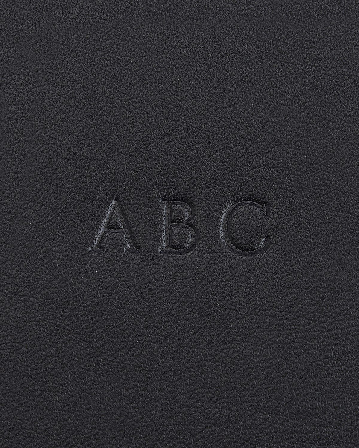 ROYCE New York Monogrammed Compact Leather Cosmetic Bag