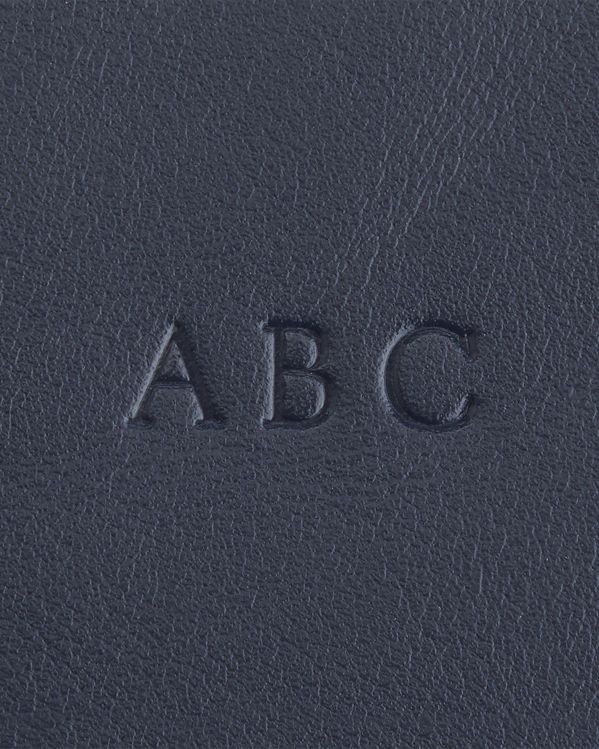 ROYCE New York Monogrammed Compact Leather Cosmetic Bag