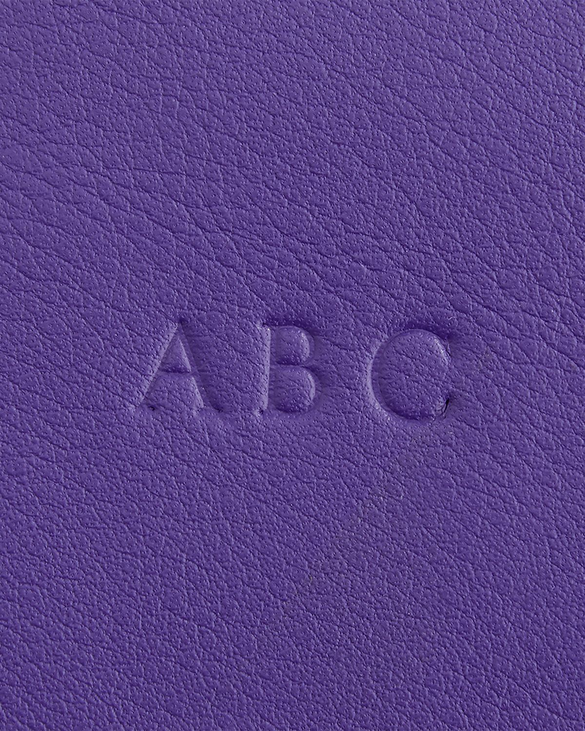 ROYCE New York Monogrammed Compact Leather Cosmetic Bag