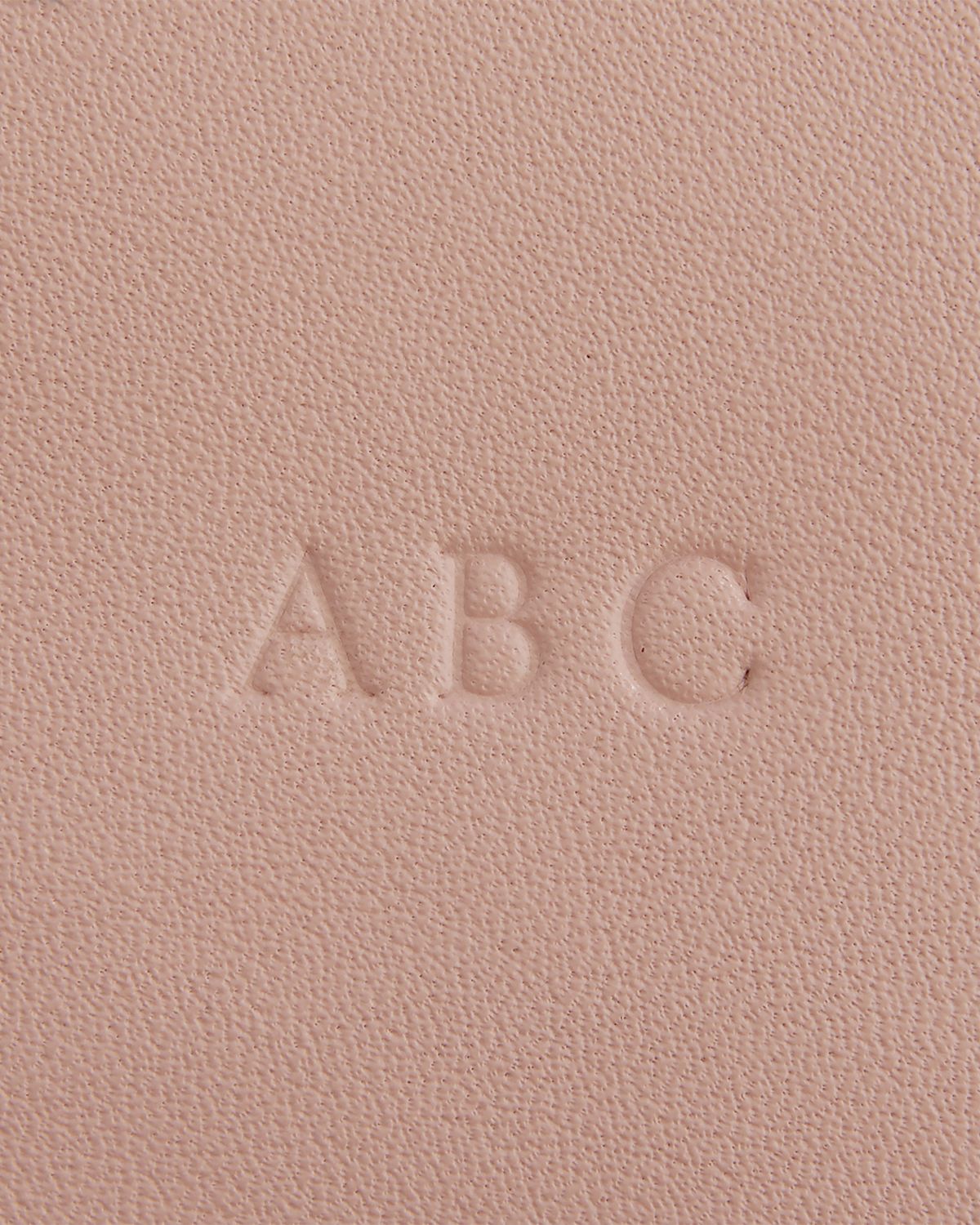 ROYCE New York Monogrammed Compact Leather Cosmetic Bag