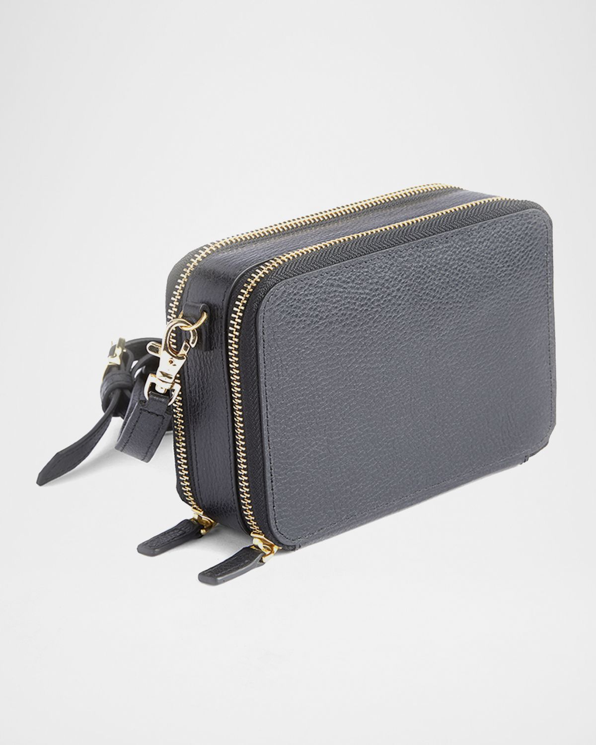 ROYCE New York Monogrammed Leather Crossbody Bag, Personalized | Thumbnail 3 ROYCE New York Monogrammed Leather Crossbody Bag, Personalized | Thumbnail 3