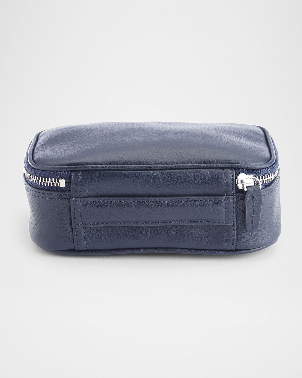 ROYCE New York Monogrammed Travel Tech Organizer Leather Case