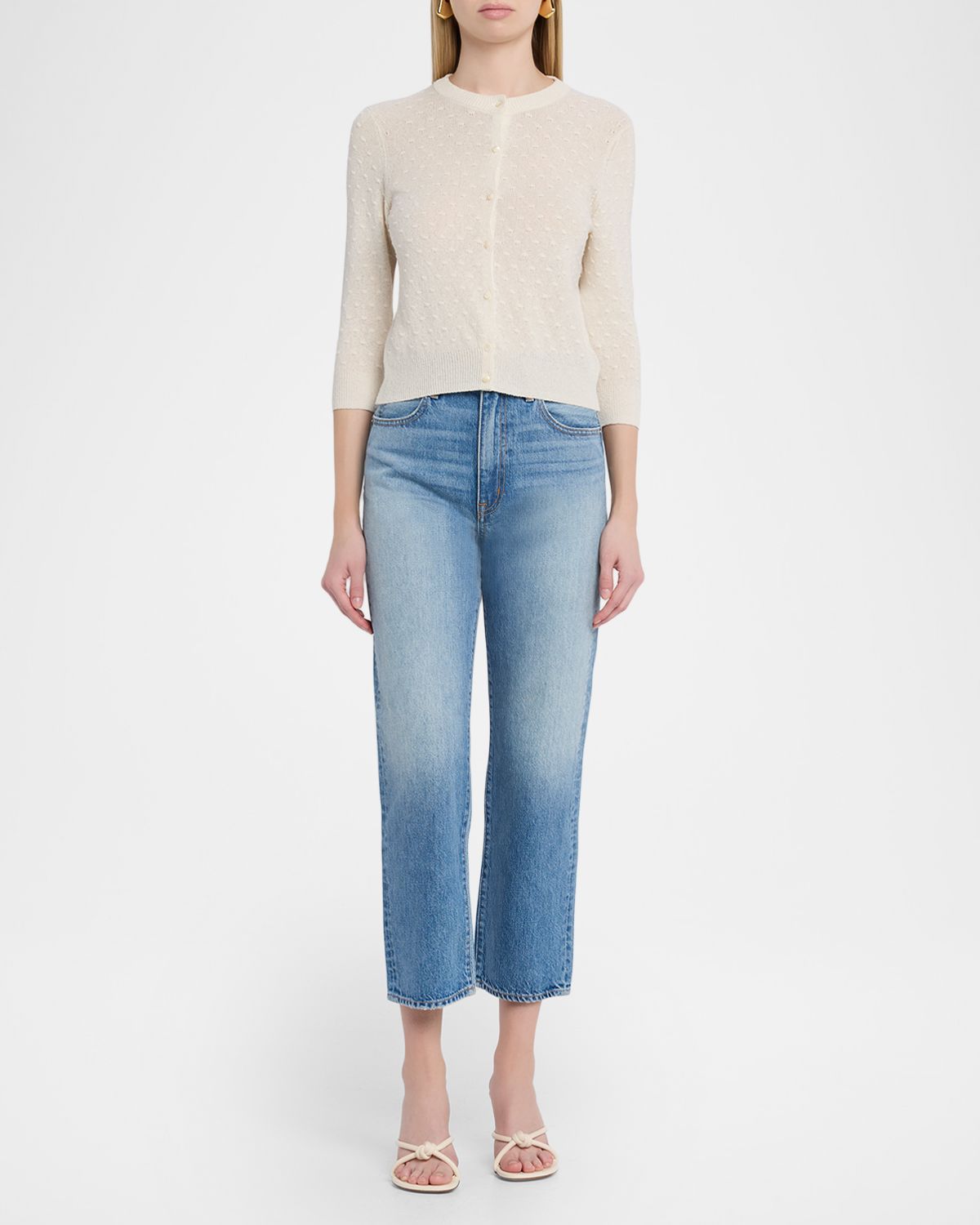 SLVRLAKE London Cropped Straight-Leg Jeans