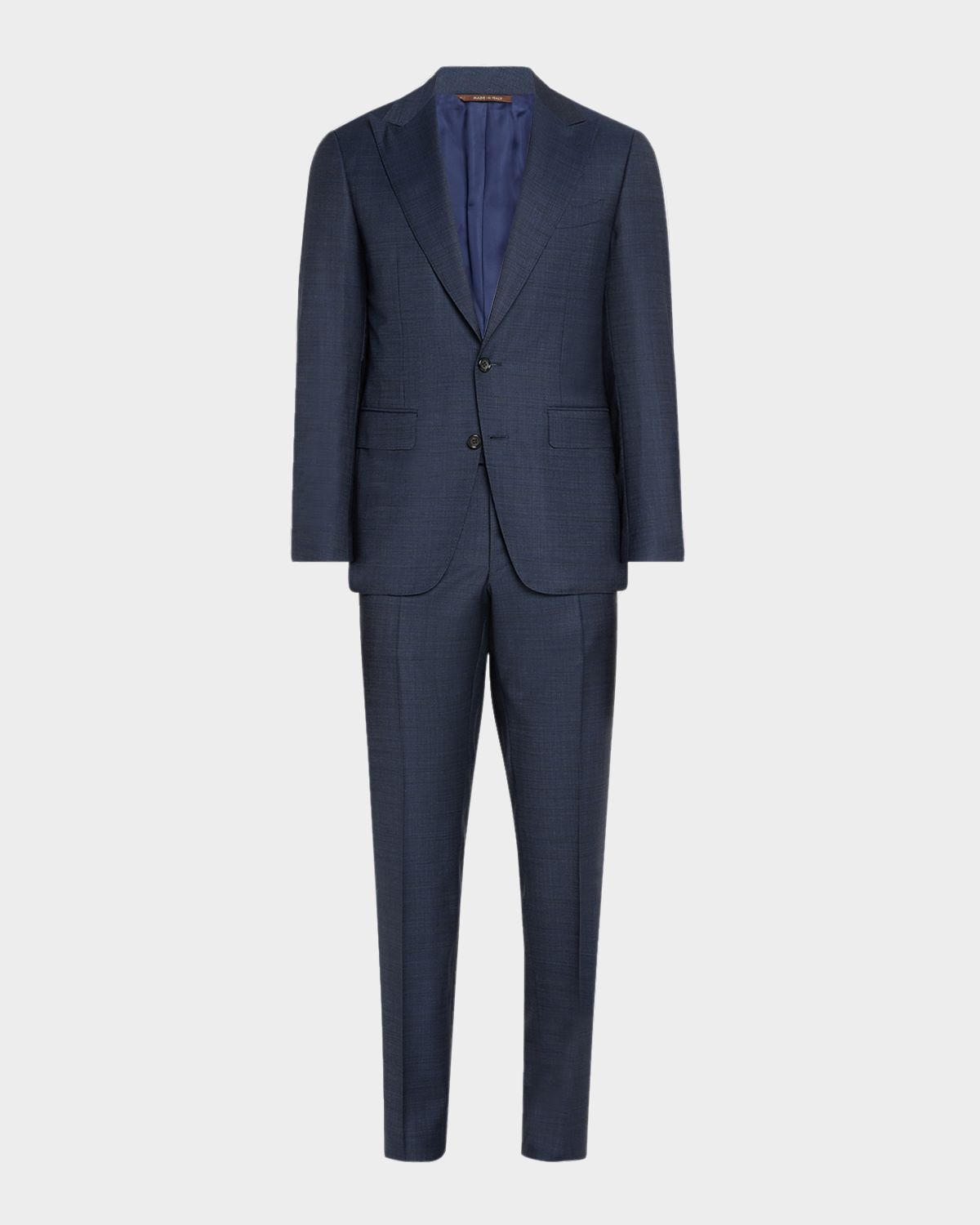 Canali Men 's Heathered Wool Two-Piece Suit
