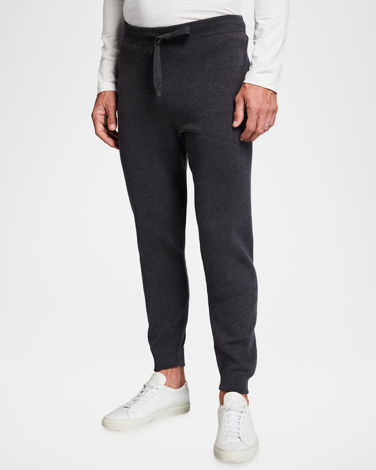 Corneliani Men 's Solid Track Suit Pants