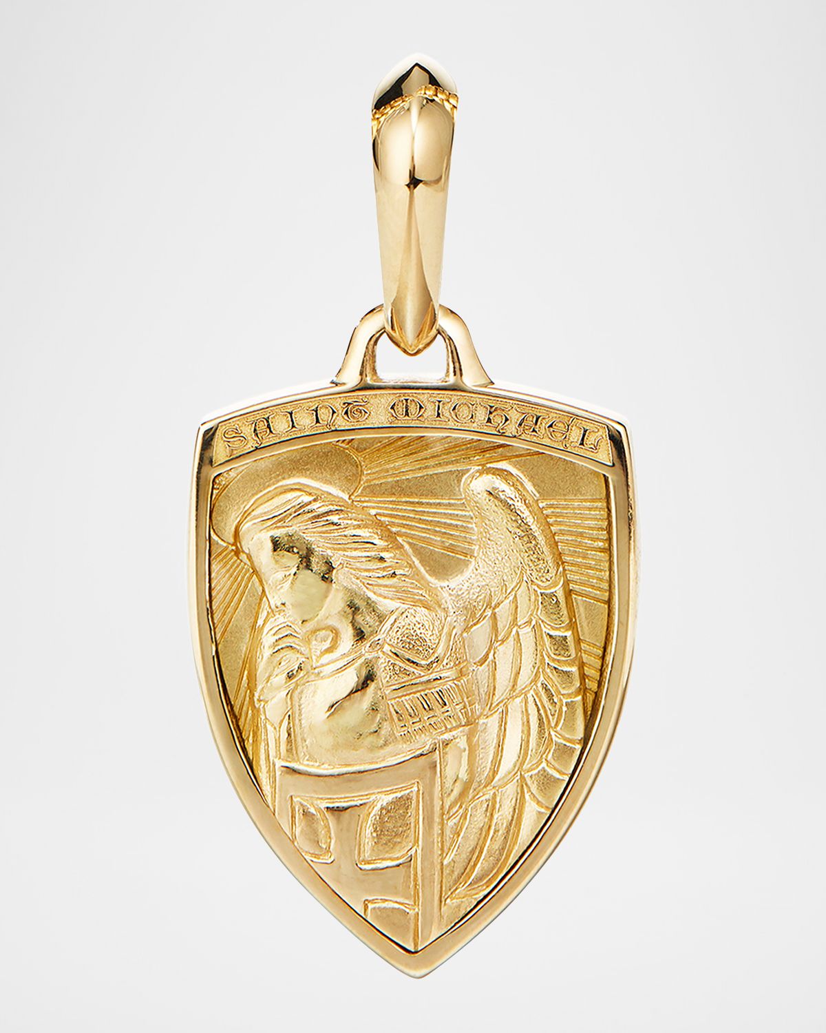 David Yurman Men 's St. Michael Amulet in 18K Gold, 26mm