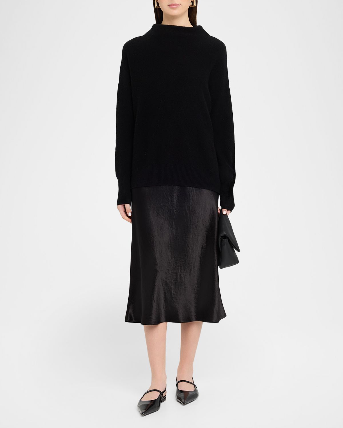 Vince Boiled Cashmere Turtleneck Pullover