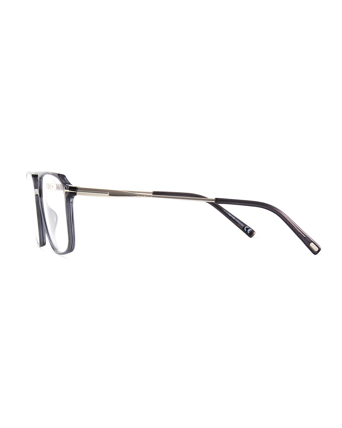 TOM FORD Men 's FT5665-BM54 Blue Light Blocking Navigator Optical Glasses | Thumbnail 3