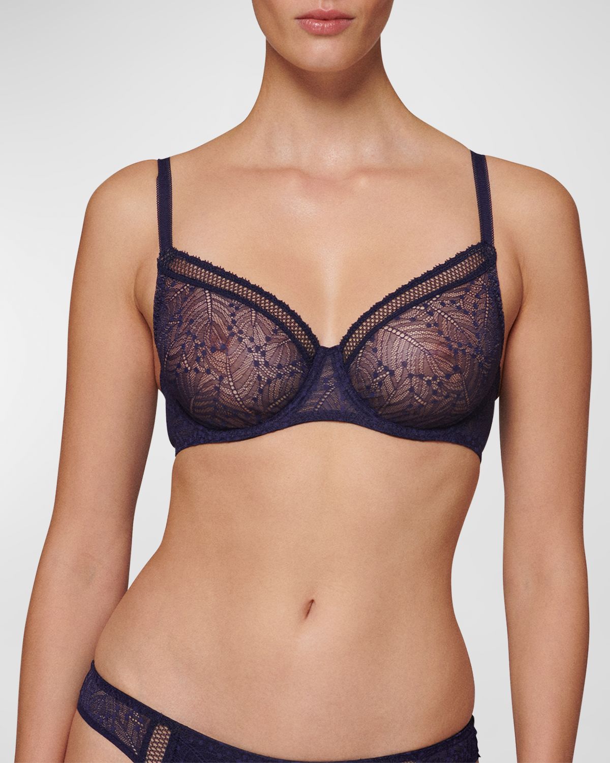 Simone Perele Comete Molded Full Cup Convertible Lace Bra | Thumbnail 5