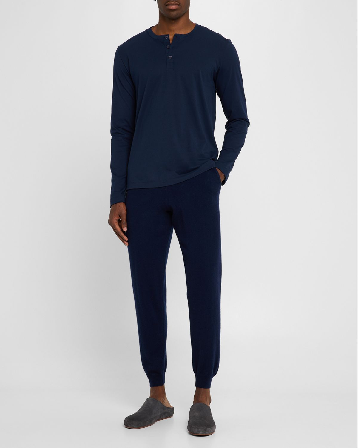 Hanro Men's Living Henley T-Shirt