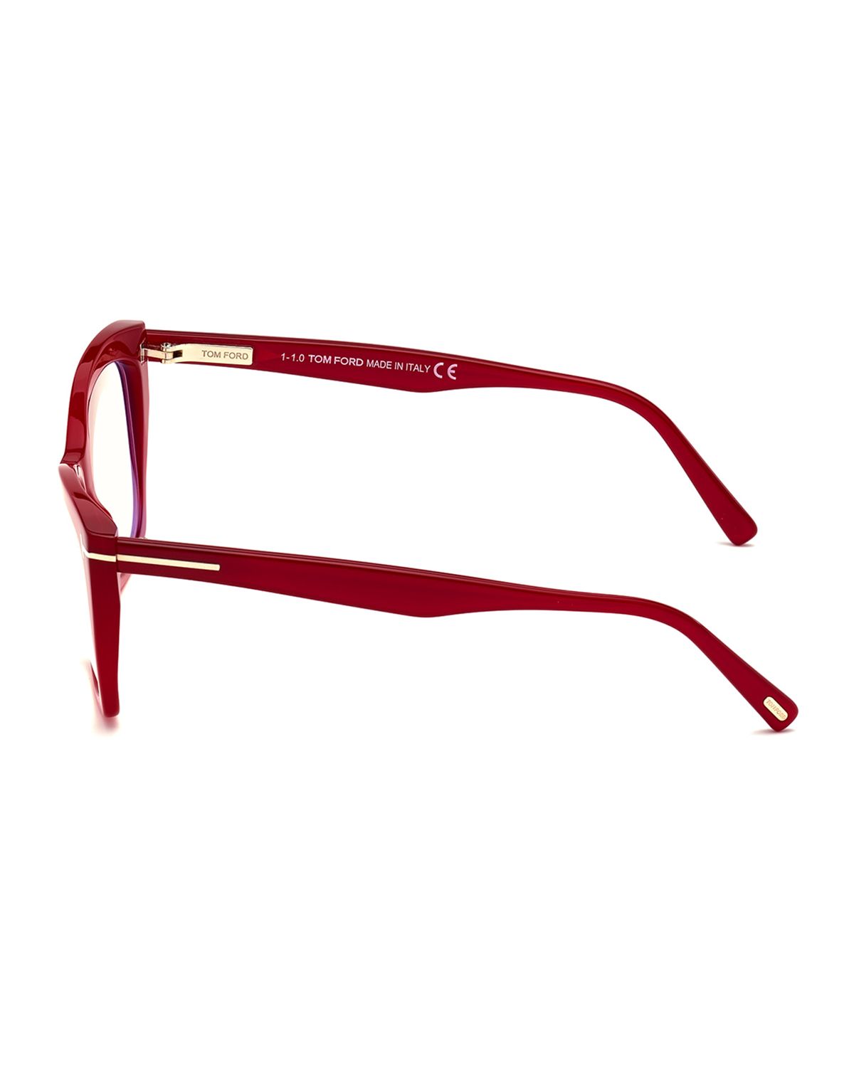 TOM FORD Blue Block Acetate Cat-Eye Optical Glasses