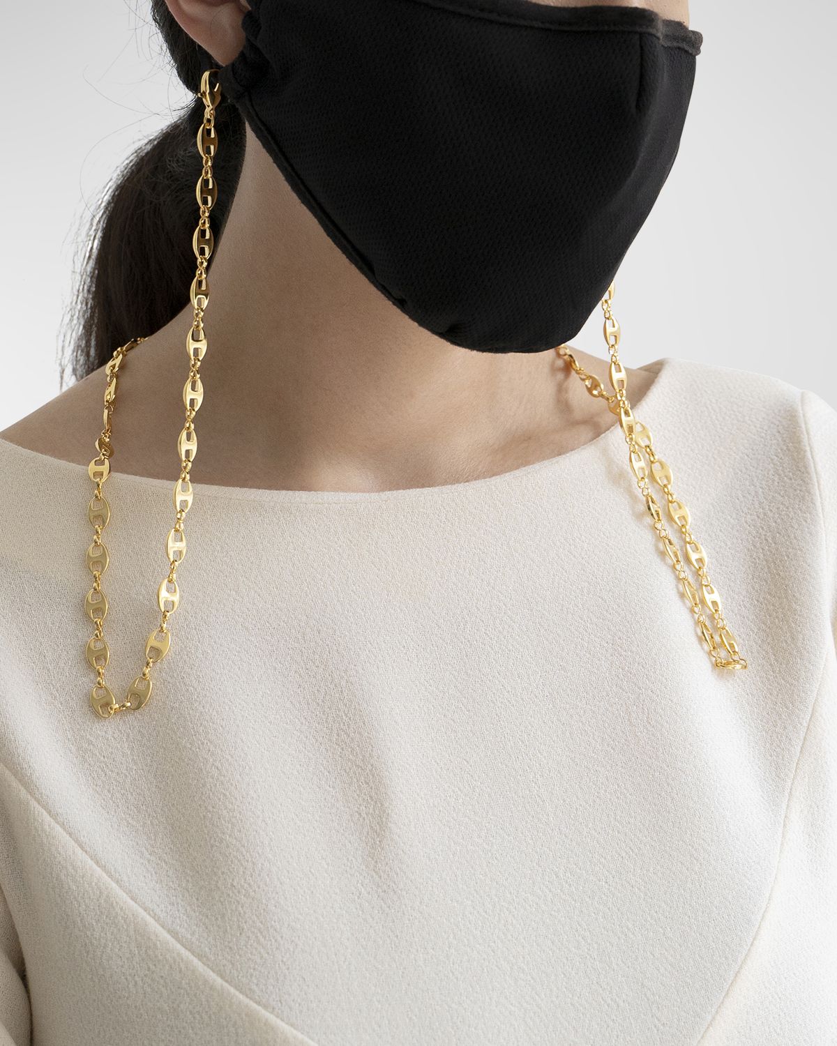 Ben-Amun Mask Chain, 34.5"L