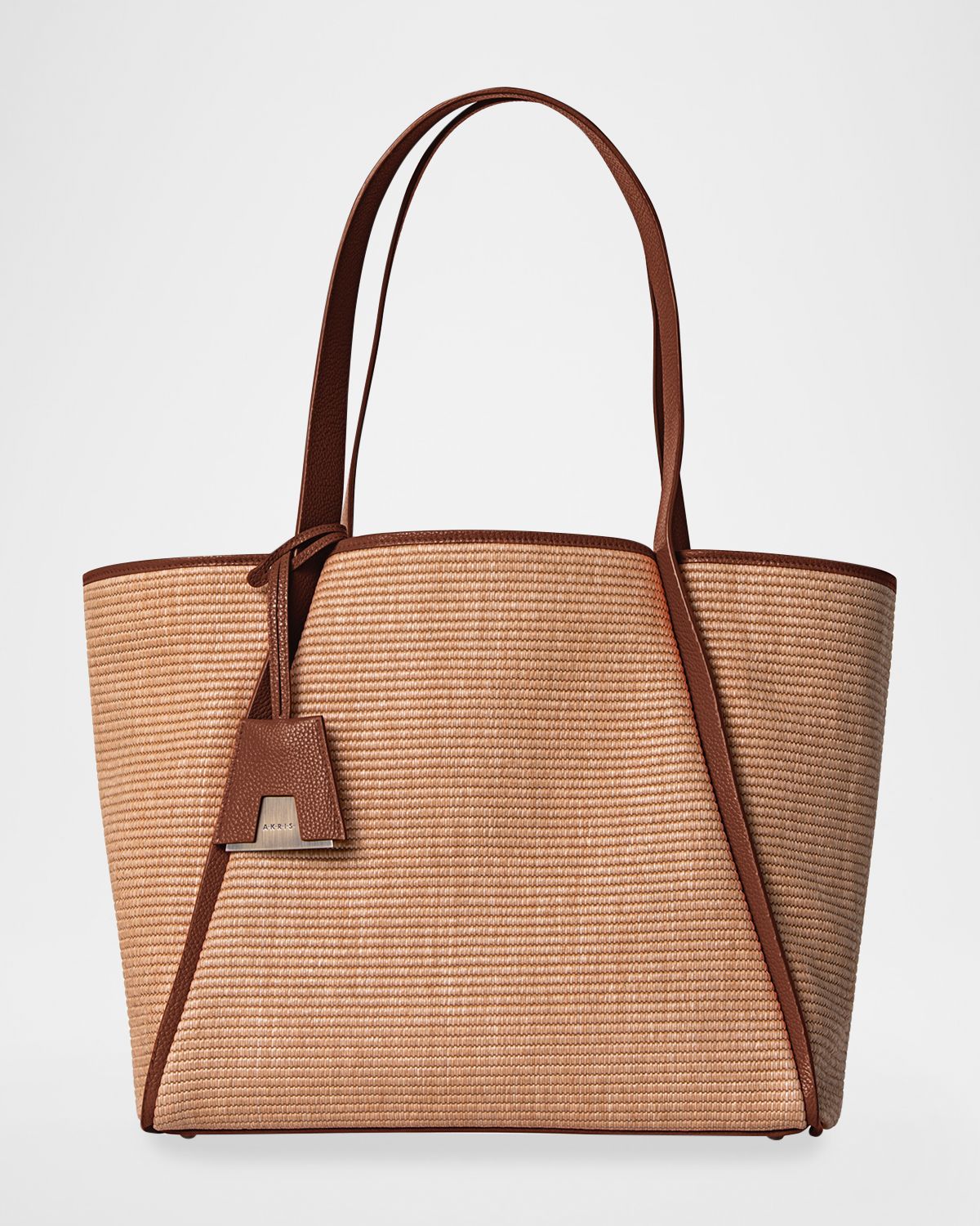 Akris Alexa Medium Raffia Tote Bag | Thumbnail 6