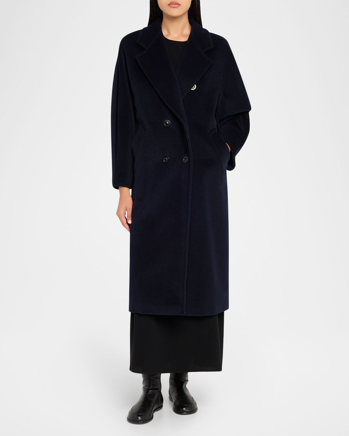Max Mara Madame Belted Wool/Cashmere Coat