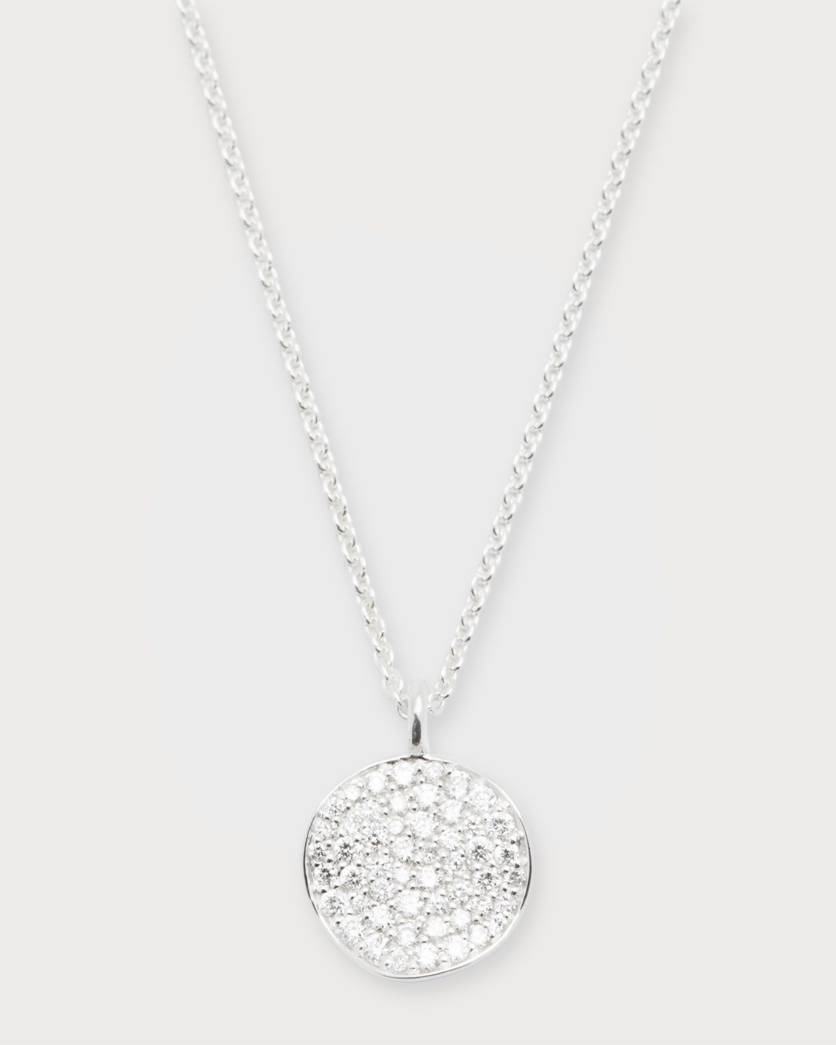 Ippolita Small Flower Pendant Necklace in Sterling Silver with Diamonds