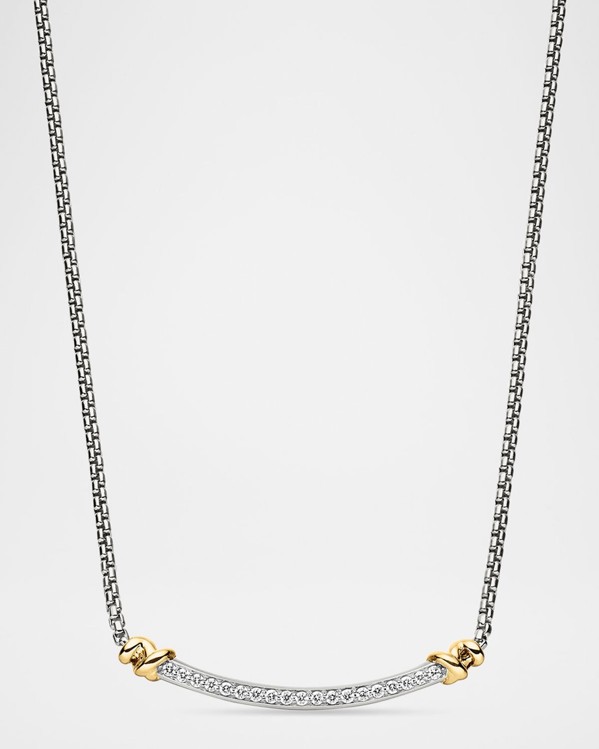 David Yurman Petite Helena Wrap Diamond Station Necklace
