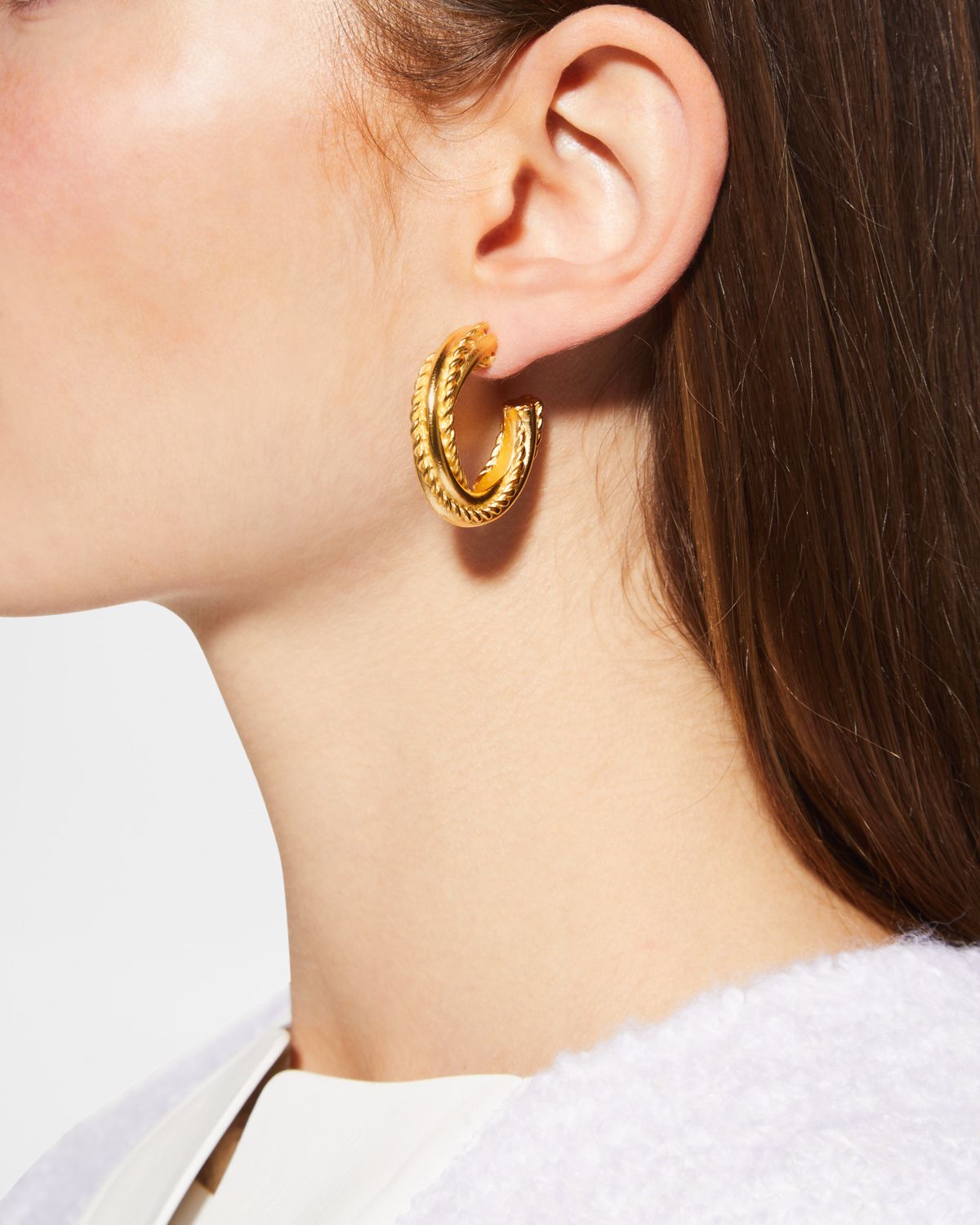 Ben-Amun Gold Hoop Earrings