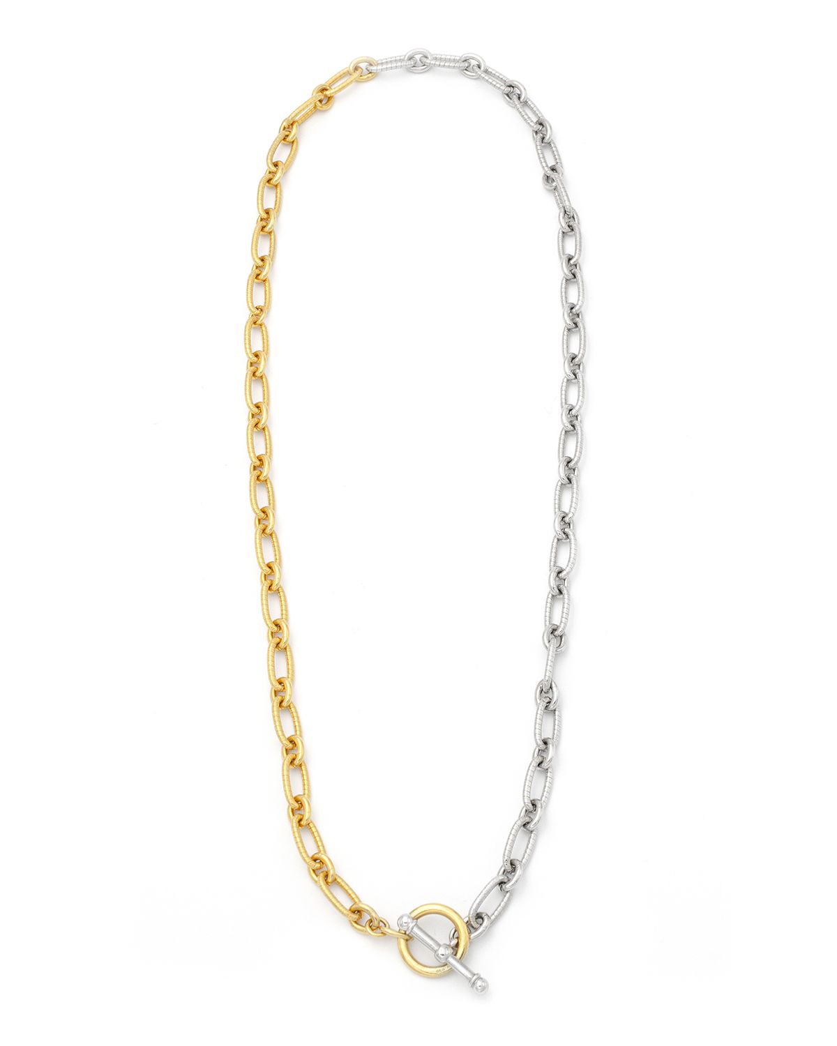 Ben-Amun Long Two-Tone Textured Necklace