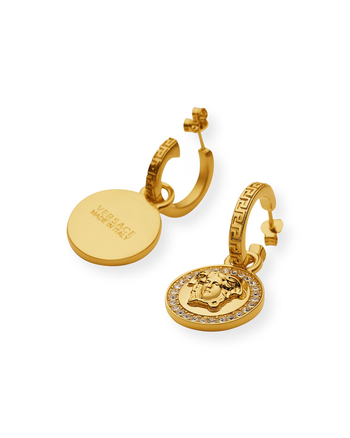 Versace Medusa Hoop Drop Earrings