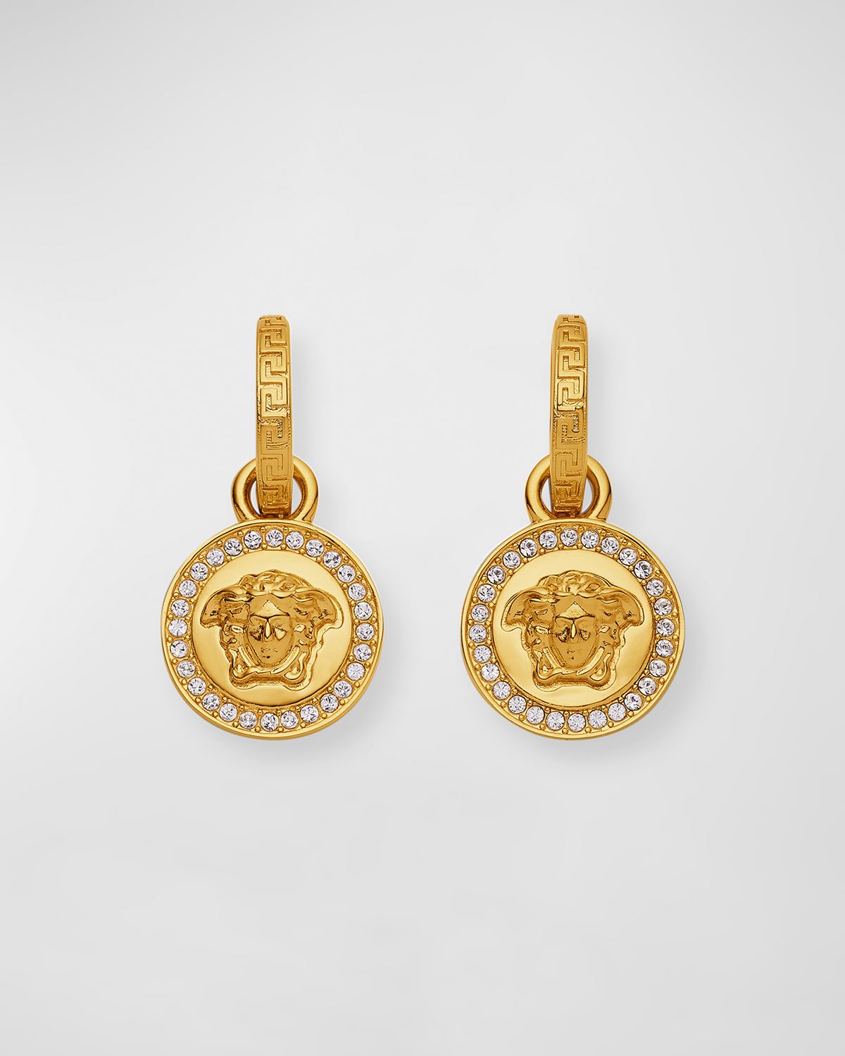 Versace Medusa Hoop Drop Earrings
