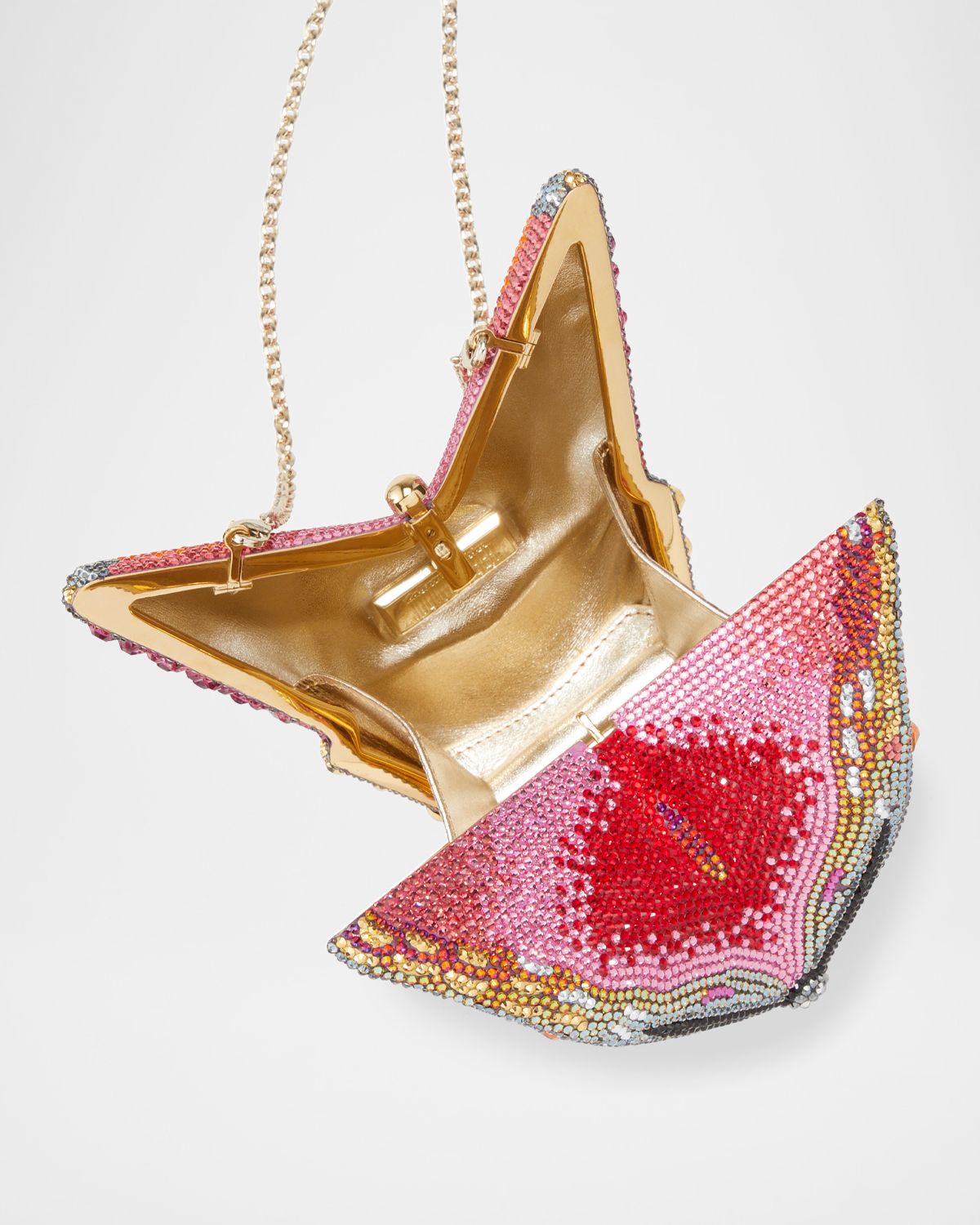 Judith Leiber Couture Fireclipper Crystal Butterfly Clutch Bag