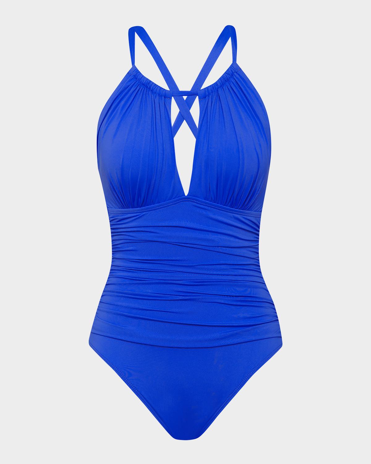 La Blanca Island Goddess Mio High-Neck One-Piece Swimsuit | Image 1 La Blanca Island Goddess Mio High-Neck One-Piece Swimsuit | Image 1