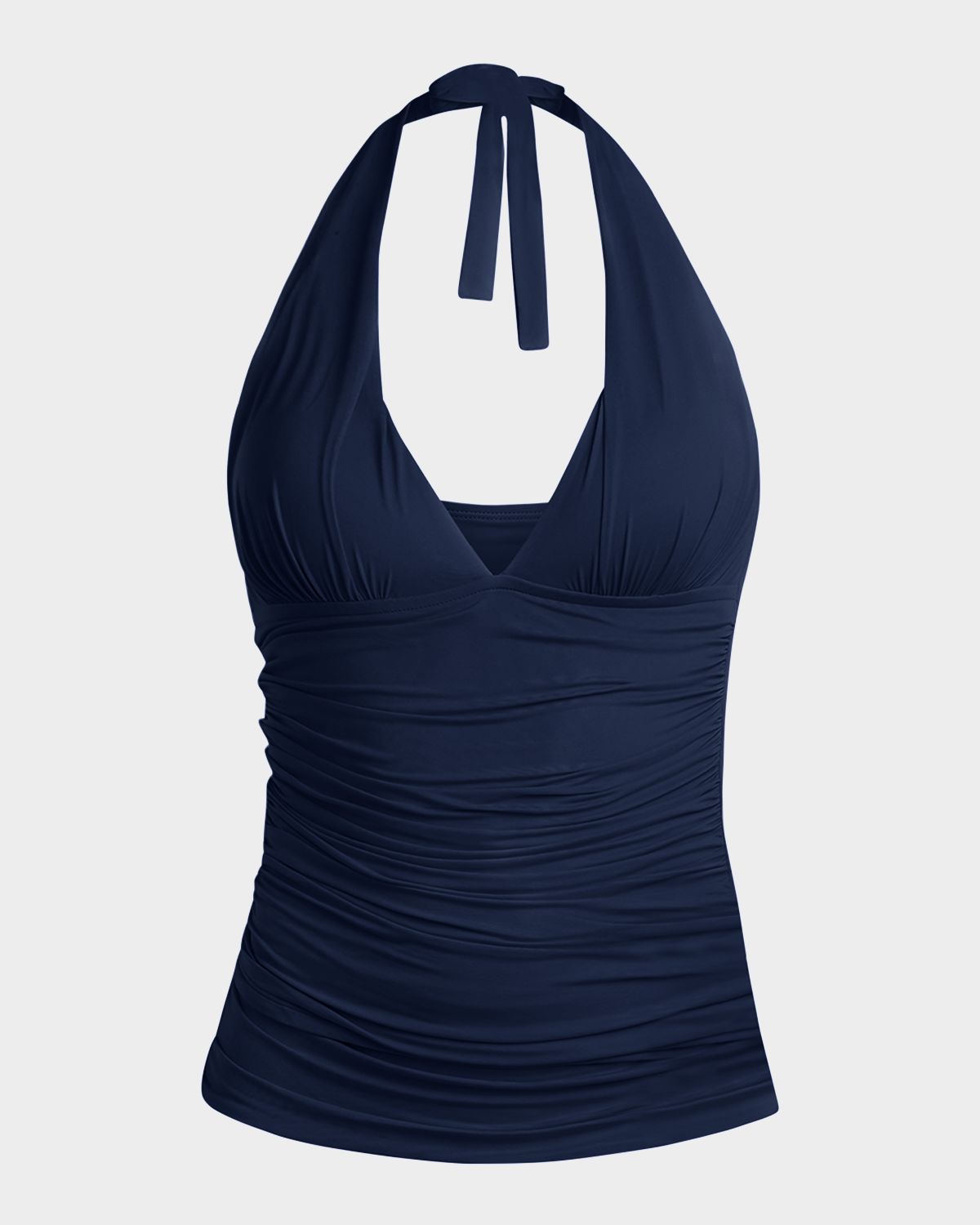 La Blanca Island Goddess Halter Tankini Swim Top