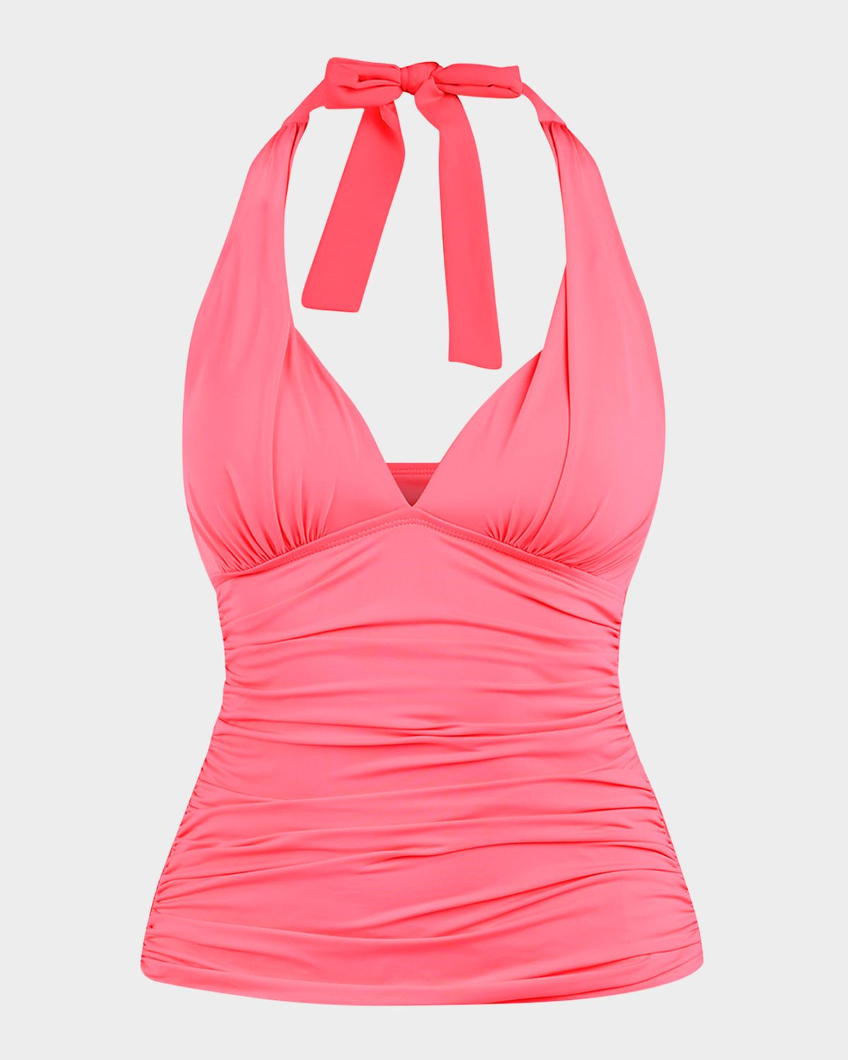 La Blanca Island Goddess Halter Tankini Swim Top