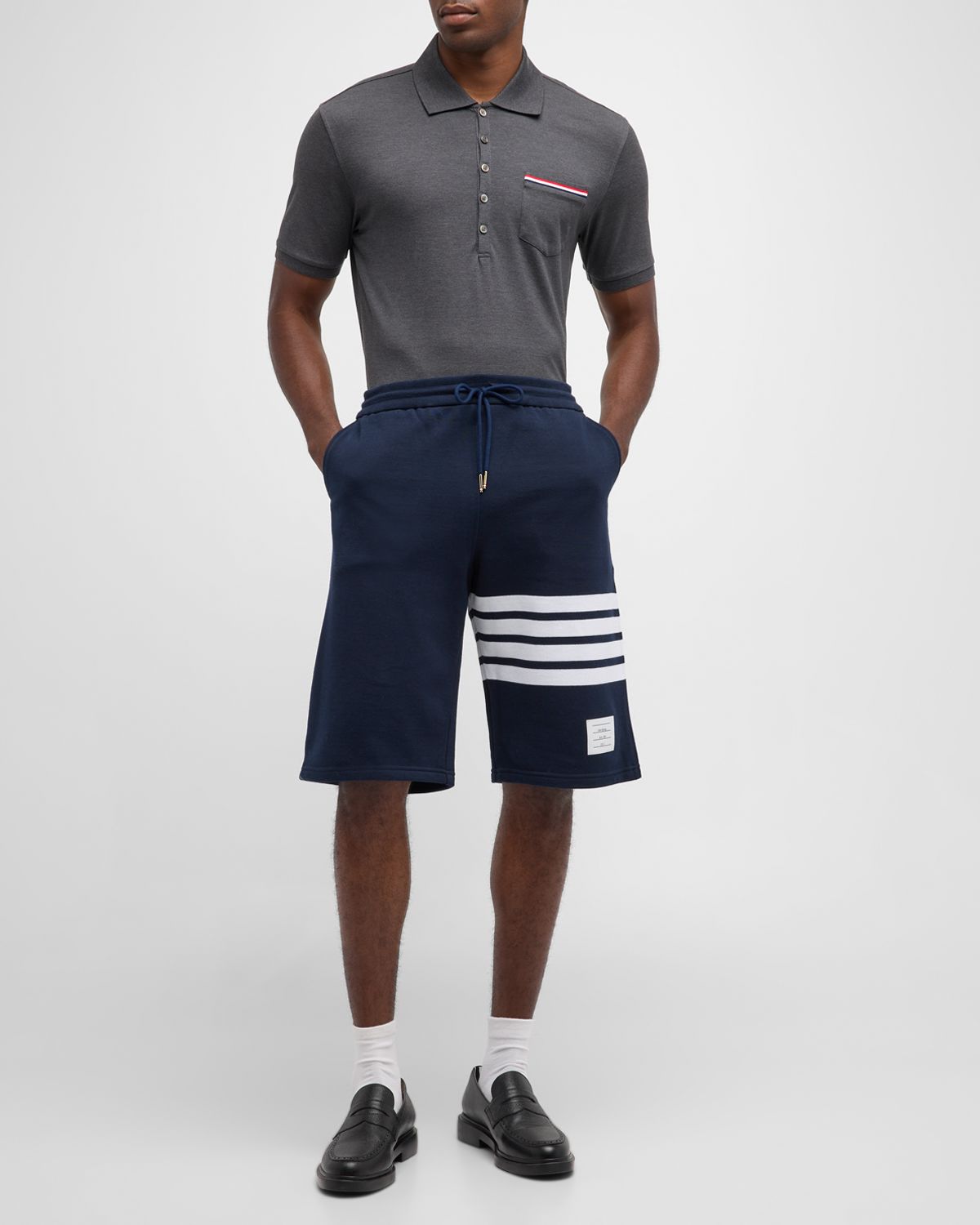Thom Browne Men 's 4-Bar Basic Terry Sweat Shorts