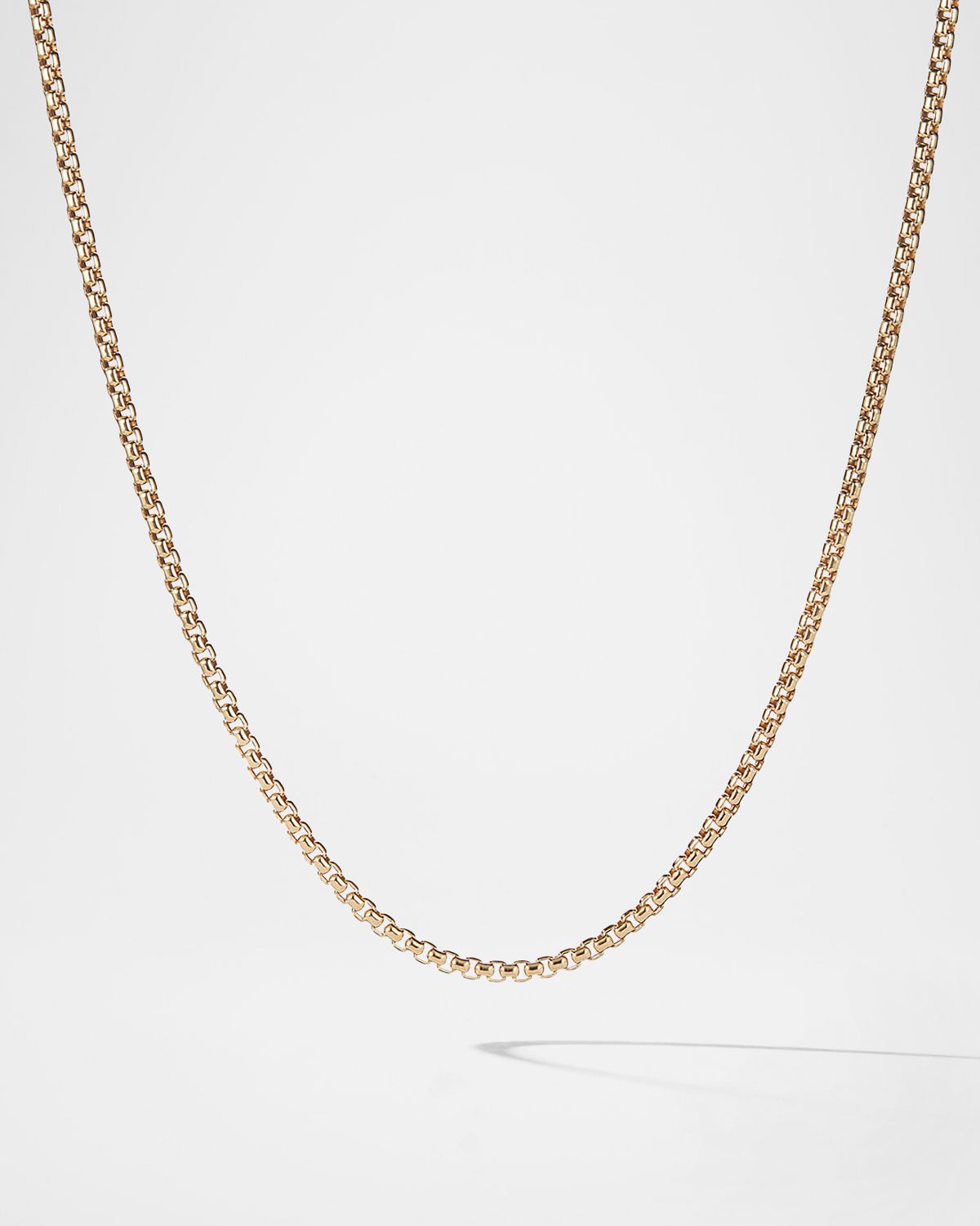 David Yurman Men 's Box Chain Necklace in 18K Gold