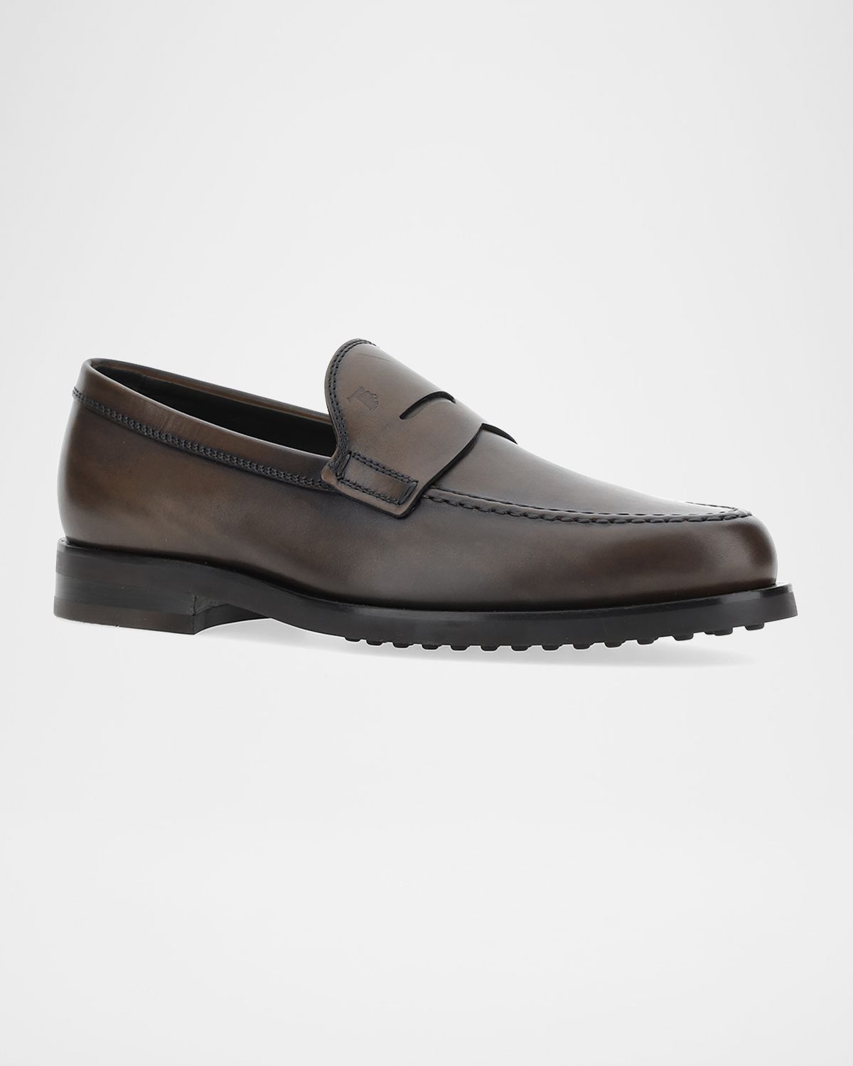 Tod 's Men 's Penny Leather Slip-On Loafers