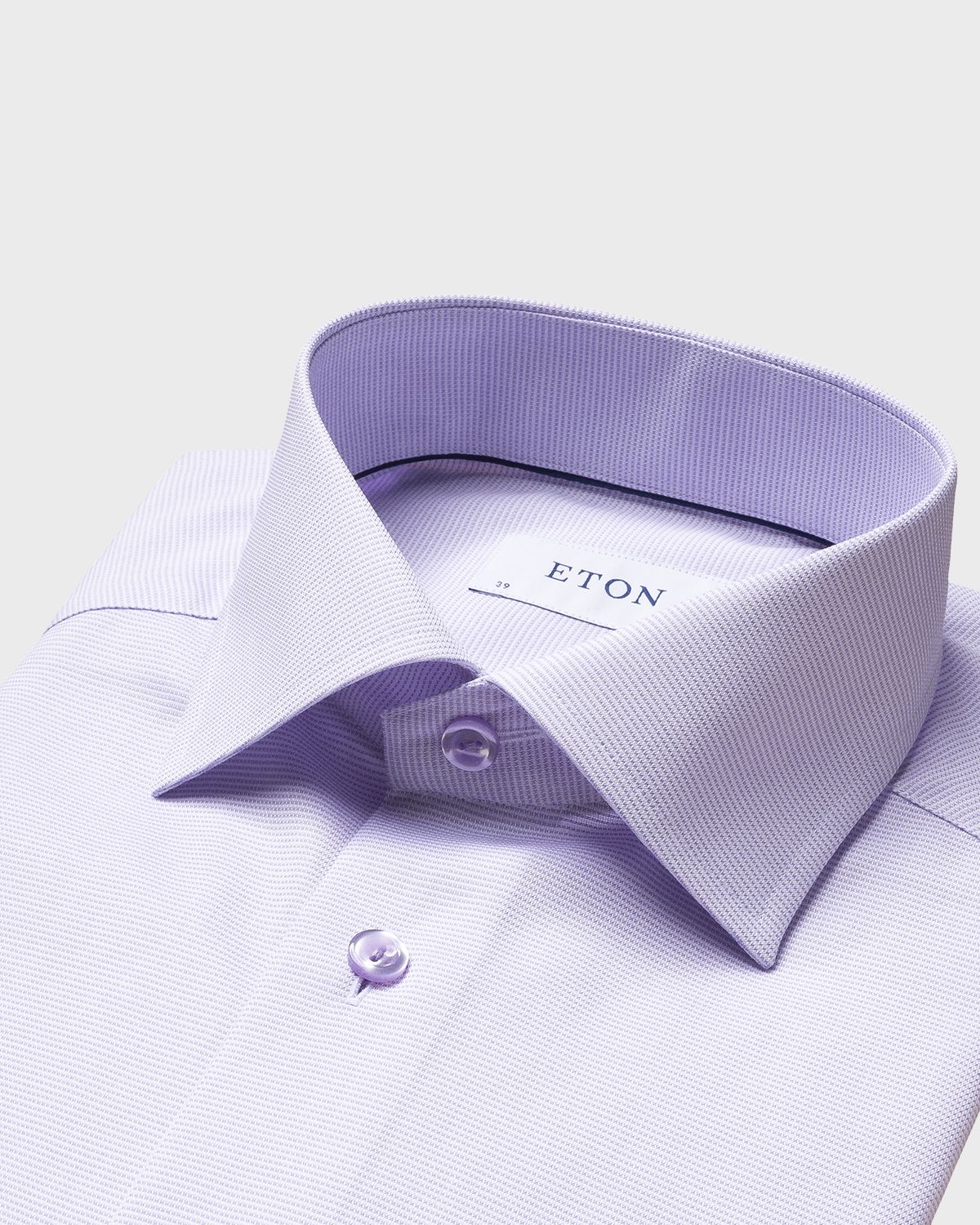 Eton Men 's Contemporary-Fit Houndstooth Dress Shirt, Purple