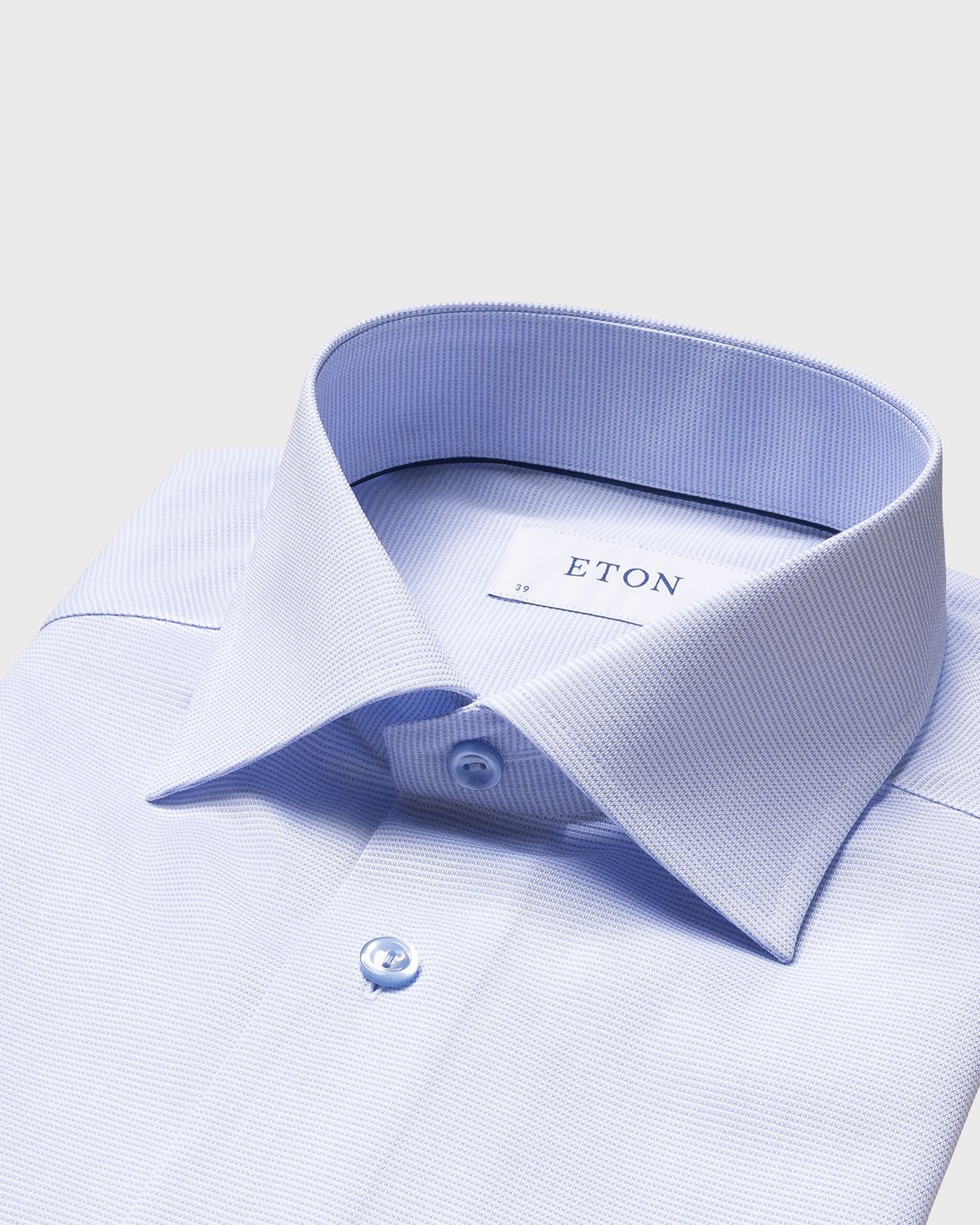 Eton Men 's Contemporary Fit Textured Solid Shirt