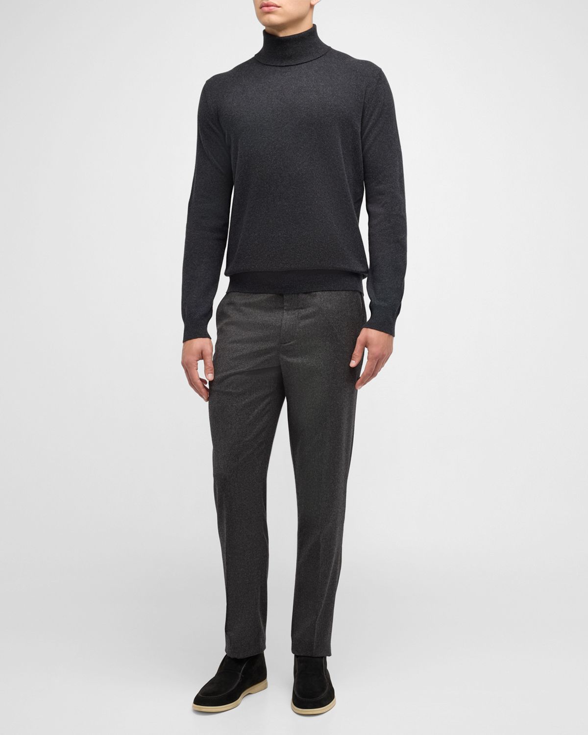 Loro Piana Men 's Classic Cashmere Turtleneck Sweater