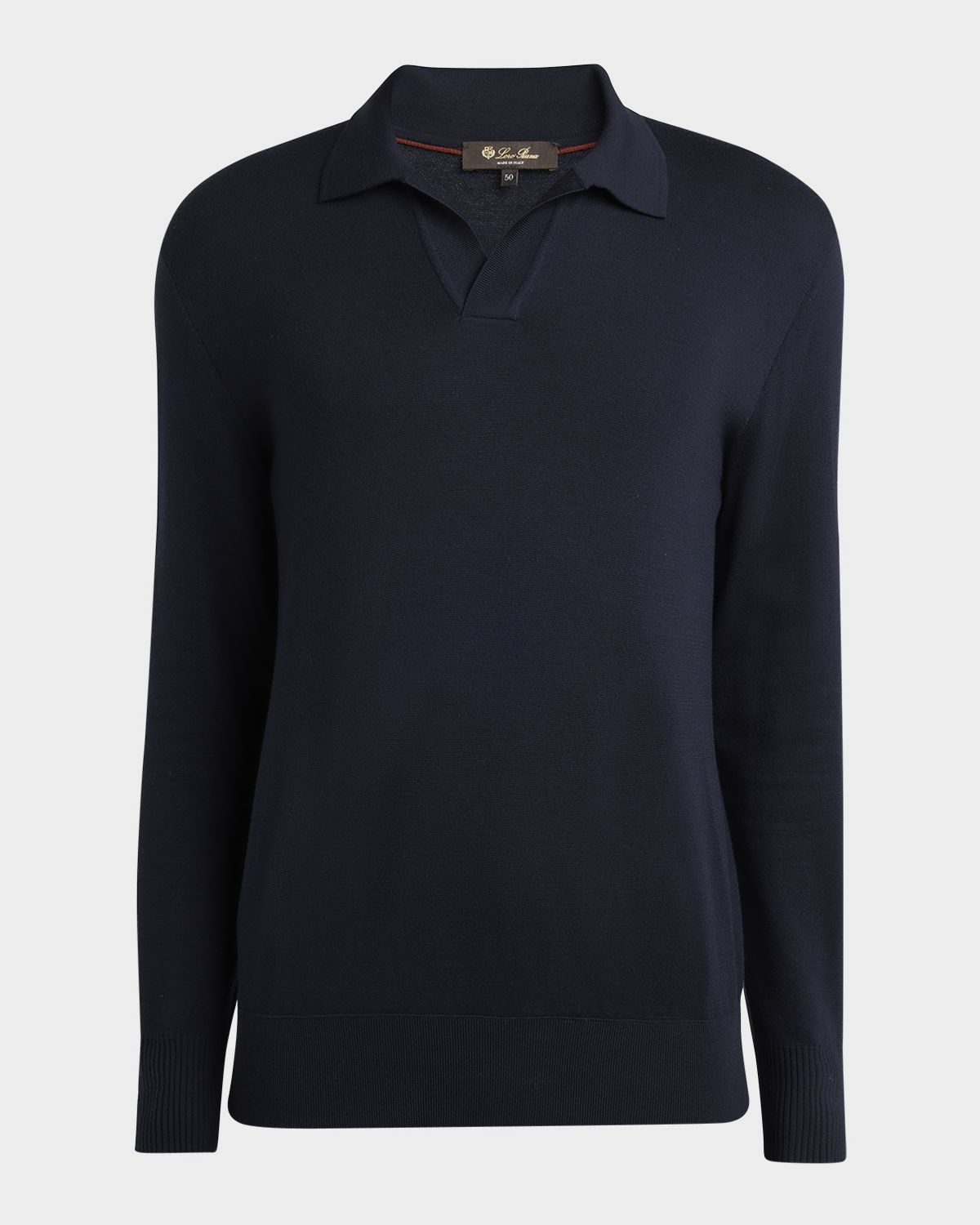 Loro Piana Men 's Empire Wish Buttonless Polo Shirt