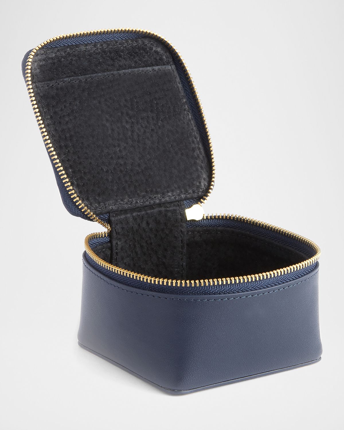 ROYCE New York Monogrammed Leather Jewelry Trinket Case, Personalized | Thumbnail 5