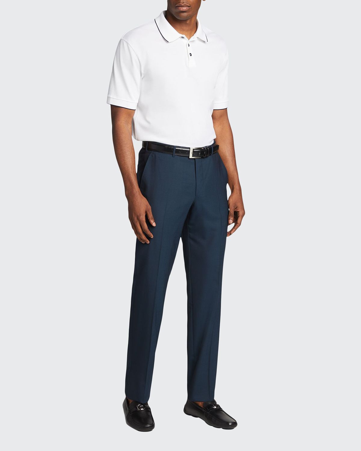 Giorgio Armani Men 's Tipped Polo Shirt