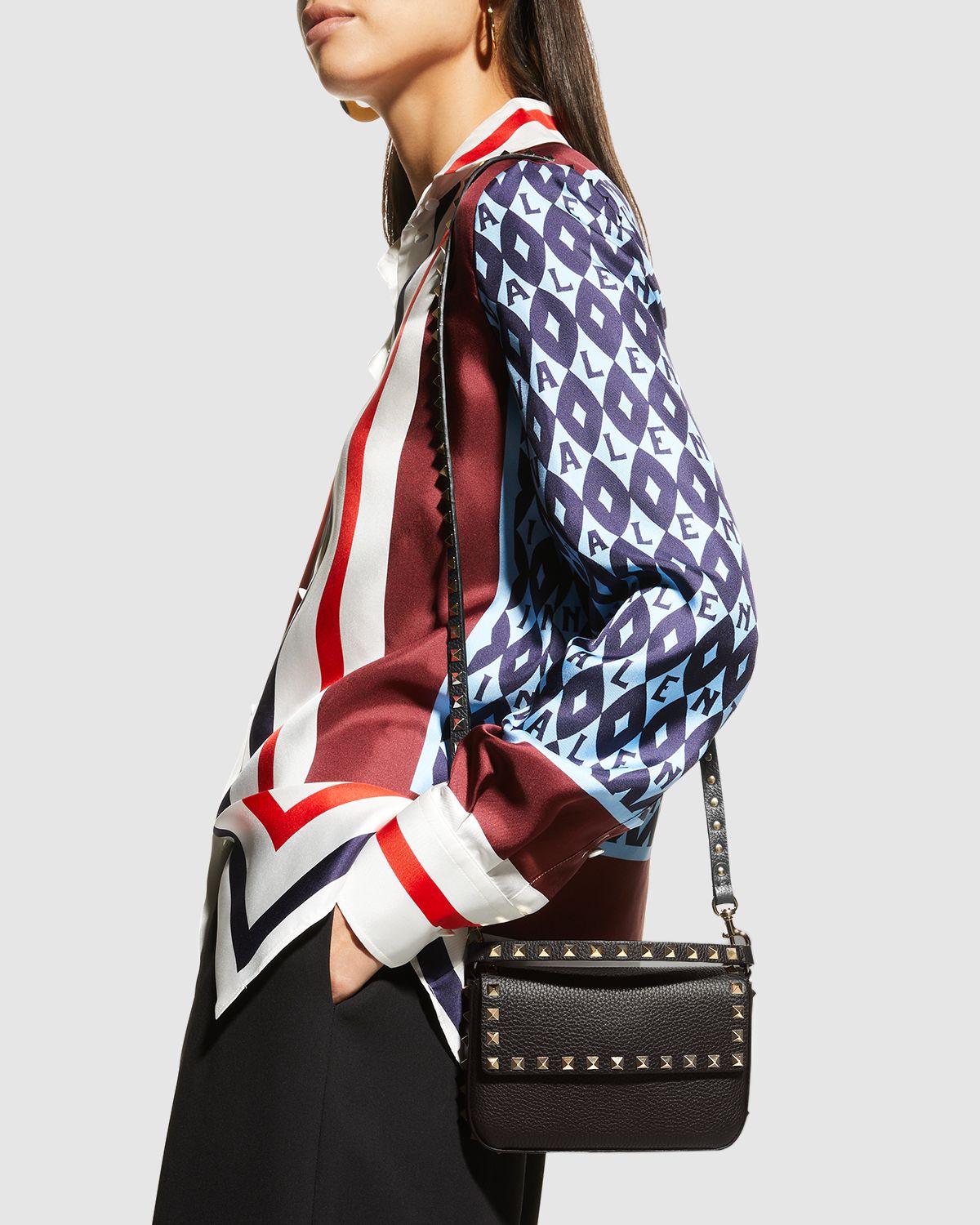 Valentino Garavani Rockstud Top Handle Shoulder Bag