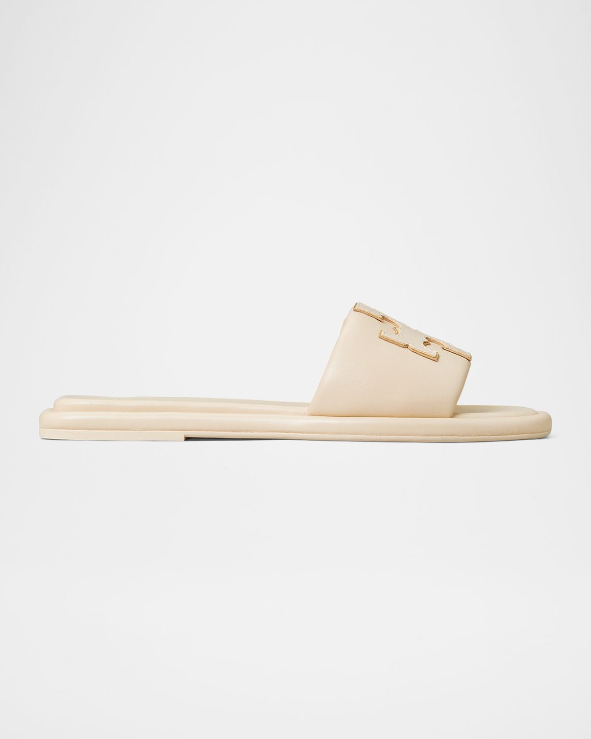 Tory Burch Double T Leather Medallion Slide Sandals | Thumbnail 7