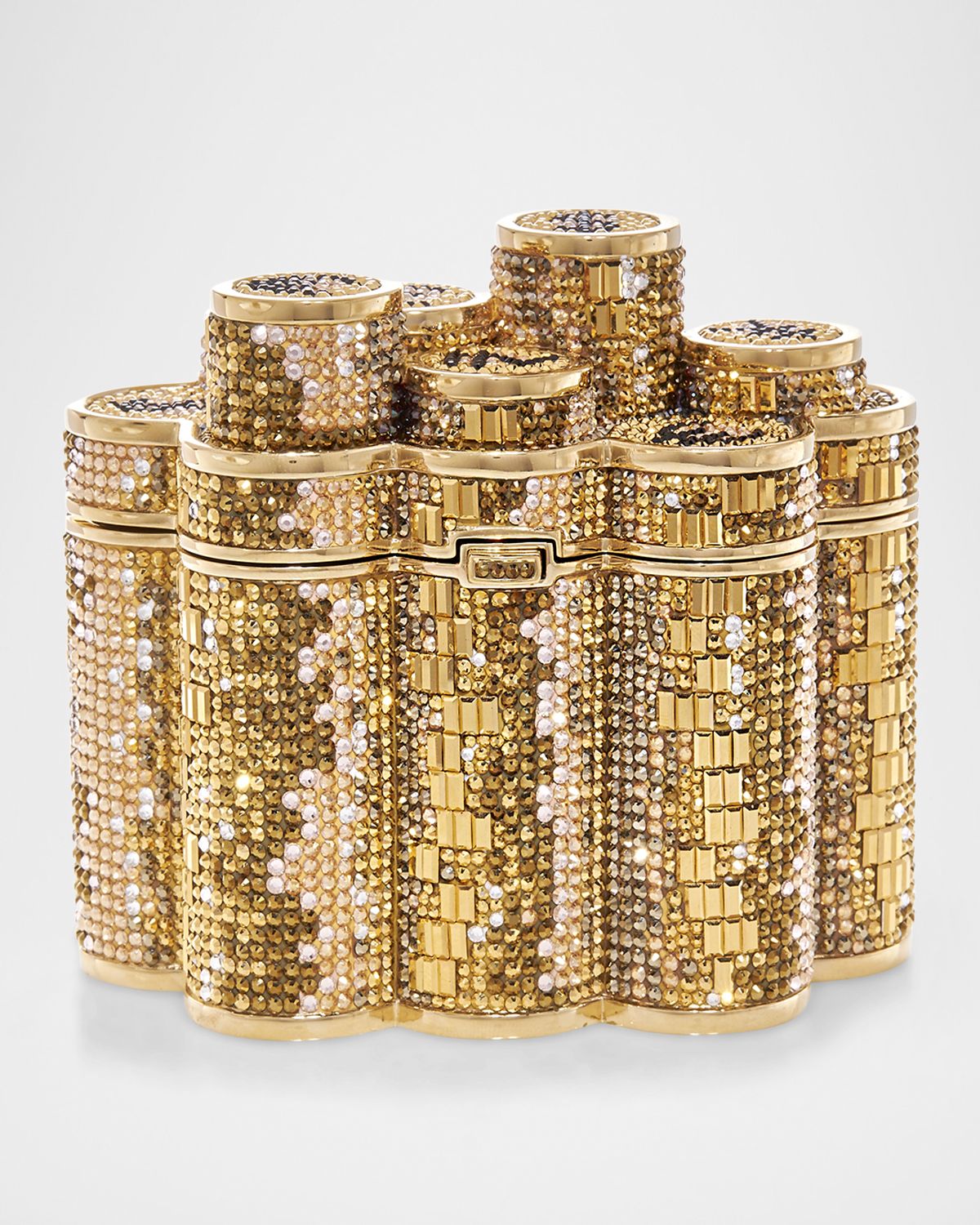 Judith Leiber Couture Coins Crystal Minaudiere