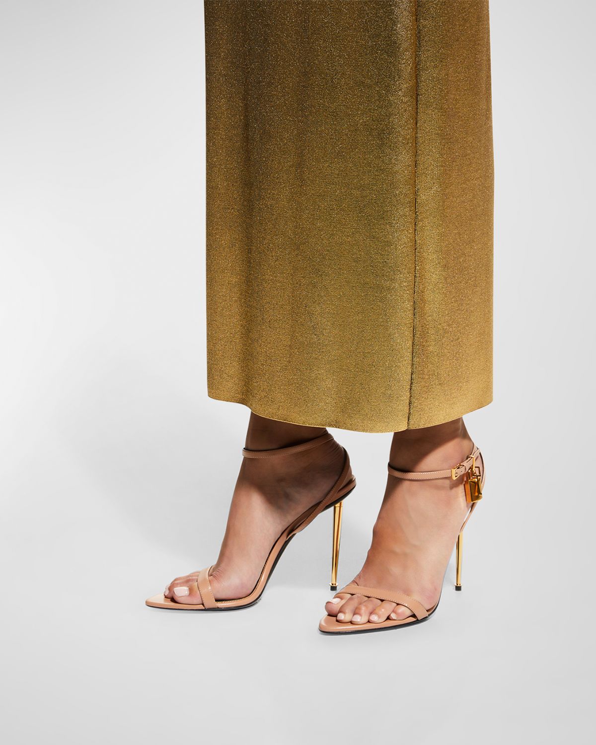 TOM FORD Lock Stiletto Sandals | Thumbnail 8 TOM FORD Lock Stiletto Sandals | Thumbnail 8